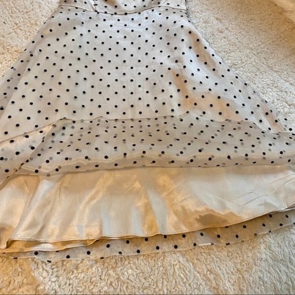 Betsy & Adam White Polka Dot Dress - Picture 3 of 15